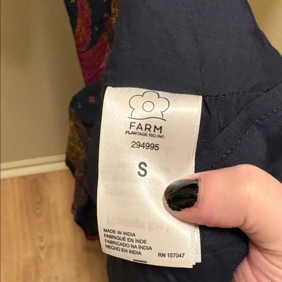 Farm Rio blue patterned dress - Picture 7 of 8